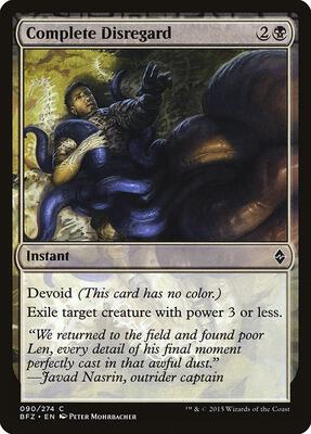 Complete Disregard card from Battle for Zendikar