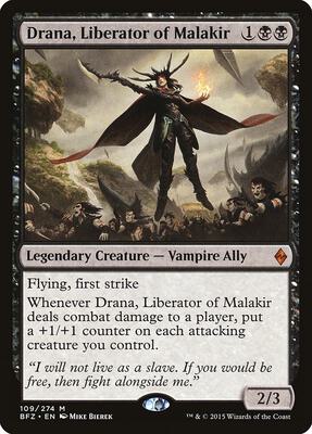 Drana, Liberator of Malakir card from Battle for Zendikar
