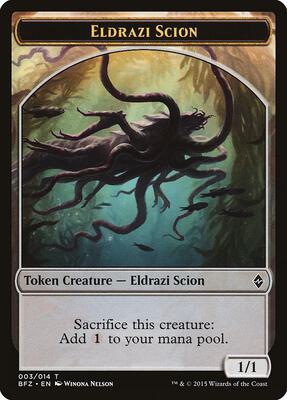 Eldrazi Scion Token (003) card from Battle for Zendikar