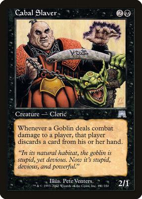 Cabal Slaver card from Onslaught