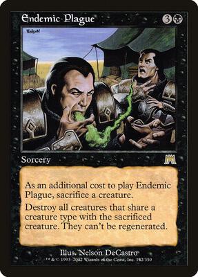 Endemic Plague card from Onslaught