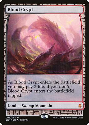 Blood Crypt card from Zendikar Expeditions