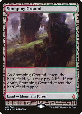 Stomping Ground card from Zendikar Expeditions