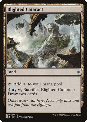 Blighted Cataract card from Battle for Zendikar
