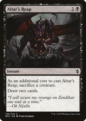 Altar's Reap card from Battle for Zendikar