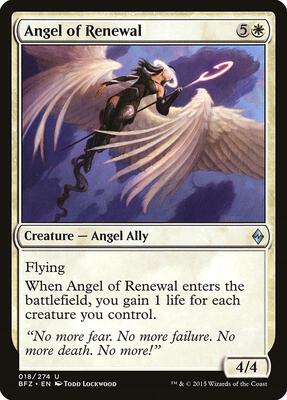 Angel of Renewal card from Battle for Zendikar
