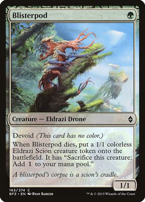 Blisterpod card from Battle for Zendikar
