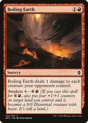 Boiling Earth card from Battle for Zendikar
