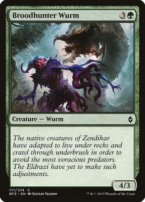 Broodhunter Wurm card from Battle for Zendikar