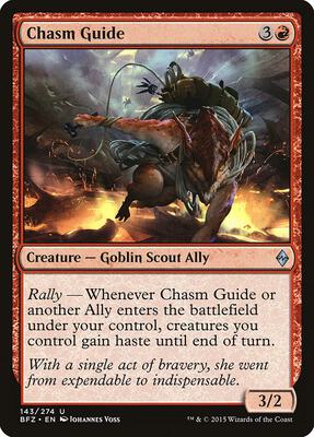 Chasm Guide card from Battle for Zendikar