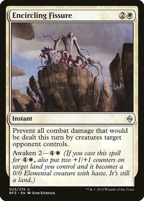 Encircling Fissure card from Battle for Zendikar