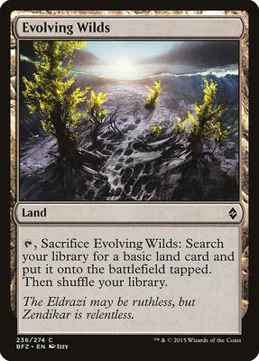 Evolving Wilds card from Battle for Zendikar