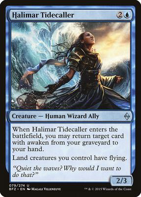 Halimar Tidecaller card from Battle for Zendikar