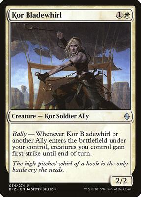 Kor Bladewhirl card from Battle for Zendikar