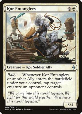 Kor Entanglers card from Battle for Zendikar