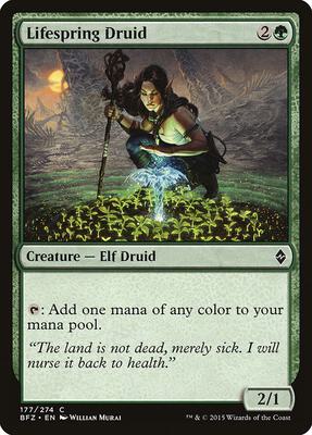 Lifespring Druid card from Battle for Zendikar