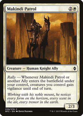 Makindi Patrol card from Battle for Zendikar
