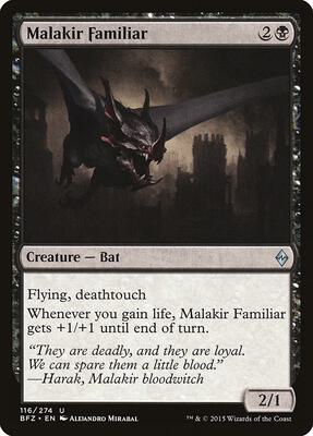 Malakir Familiar card from Battle for Zendikar