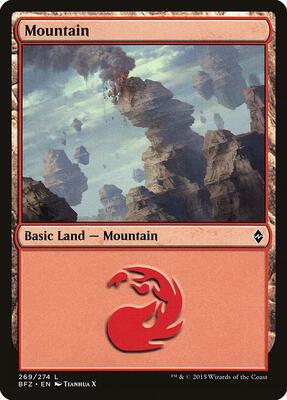 Mountain (269) card from Battle for Zendikar