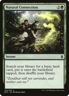 Natural Connection card from Battle for Zendikar