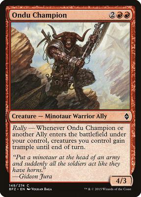 Ondu Champion card from Battle for Zendikar