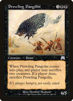 Prowling Pangolin card from Onslaught