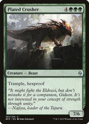 Plated Crusher card from Battle for Zendikar