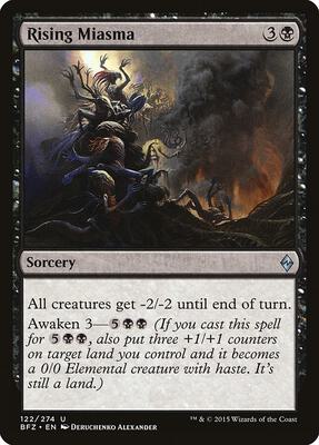 Rising Miasma card from Battle for Zendikar
