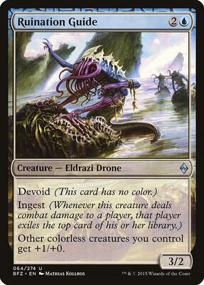 Ruination Guide card from Battle for Zendikar