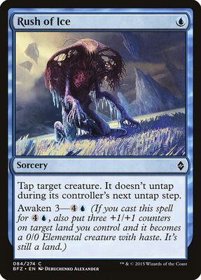 Rush of Ice card from Battle for Zendikar