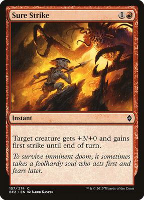 Sure Strike card from Battle for Zendikar