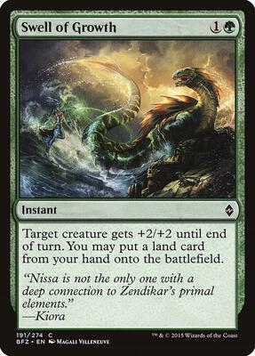 Swell of Growth card from Battle for Zendikar