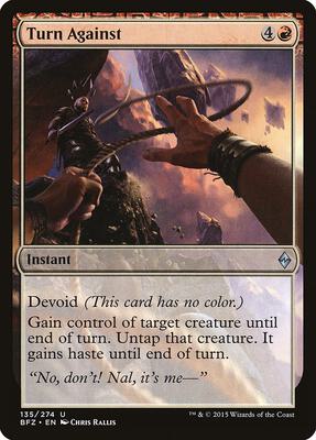 Turn Against card from Battle for Zendikar