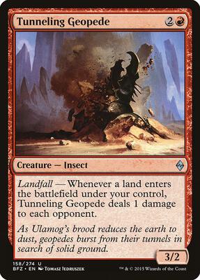 Tunneling Geopede card from Battle for Zendikar