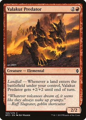 Valakut Predator card from Battle for Zendikar