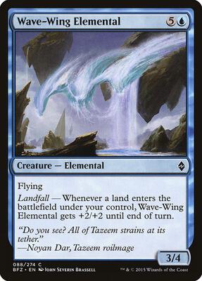 Wave-Wing Elemental card from Battle for Zendikar