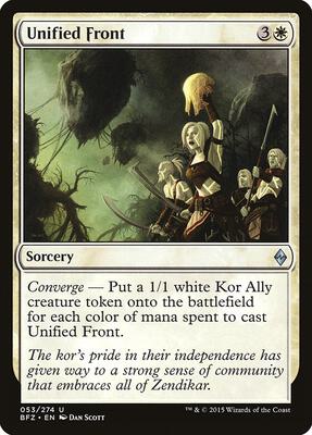 Unified Front card from Battle for Zendikar
