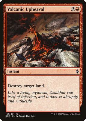 Volcanic Upheaval card from Battle for Zendikar