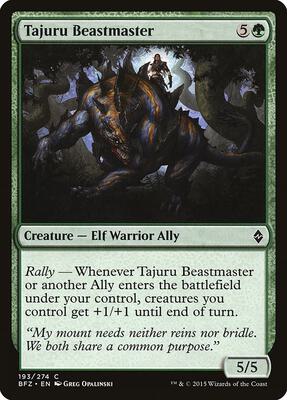 Tajuru Beastmaster card from Battle for Zendikar