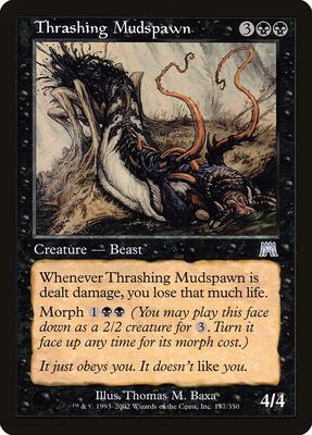 Thrashing Mudspawn card from Onslaught