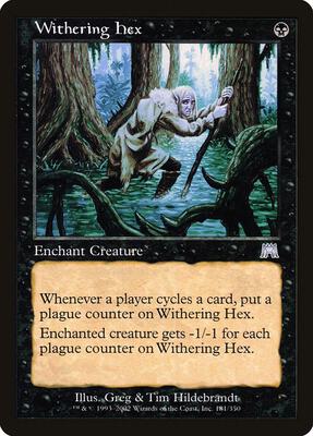 Withering Hex card from Onslaught
