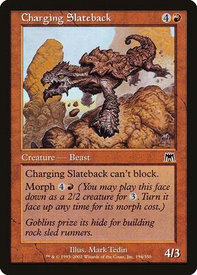 Charging Slateback card from Onslaught