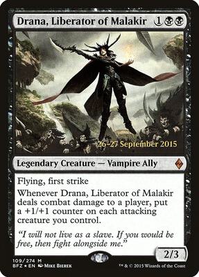 Drana, Liberator of Malakir card from Prerelease Cards
