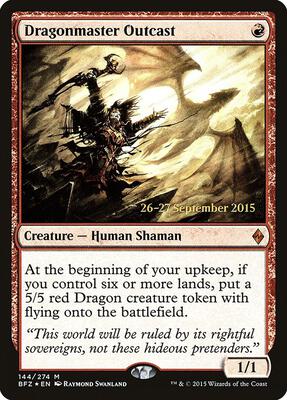 Dragonmaster Outcast card from Prerelease Cards