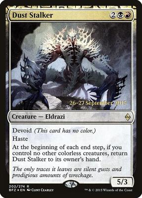 Dust Stalker card from Prerelease Cards