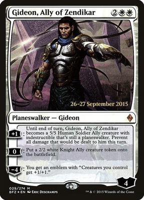 Gideon, Ally of Zendikar card from Prerelease Cards