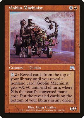 Goblin Machinist card from Onslaught