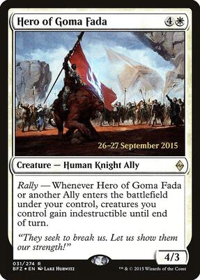 Hero of Goma Fada card from Prerelease Cards