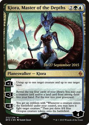 Kiora, Master of the Depths card from Prerelease Cards