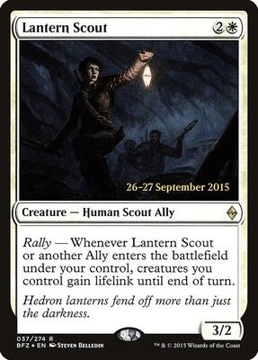 Lantern Scout card from Prerelease Cards
